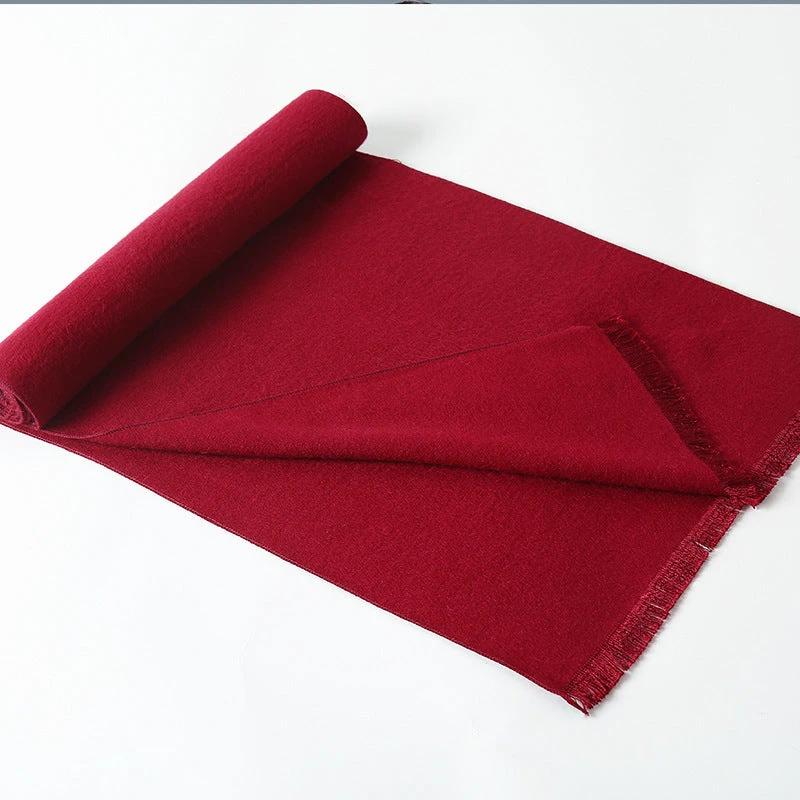 Simple Plaid Warm Keeping Artificial Cashmere Scarf by GJG Denim