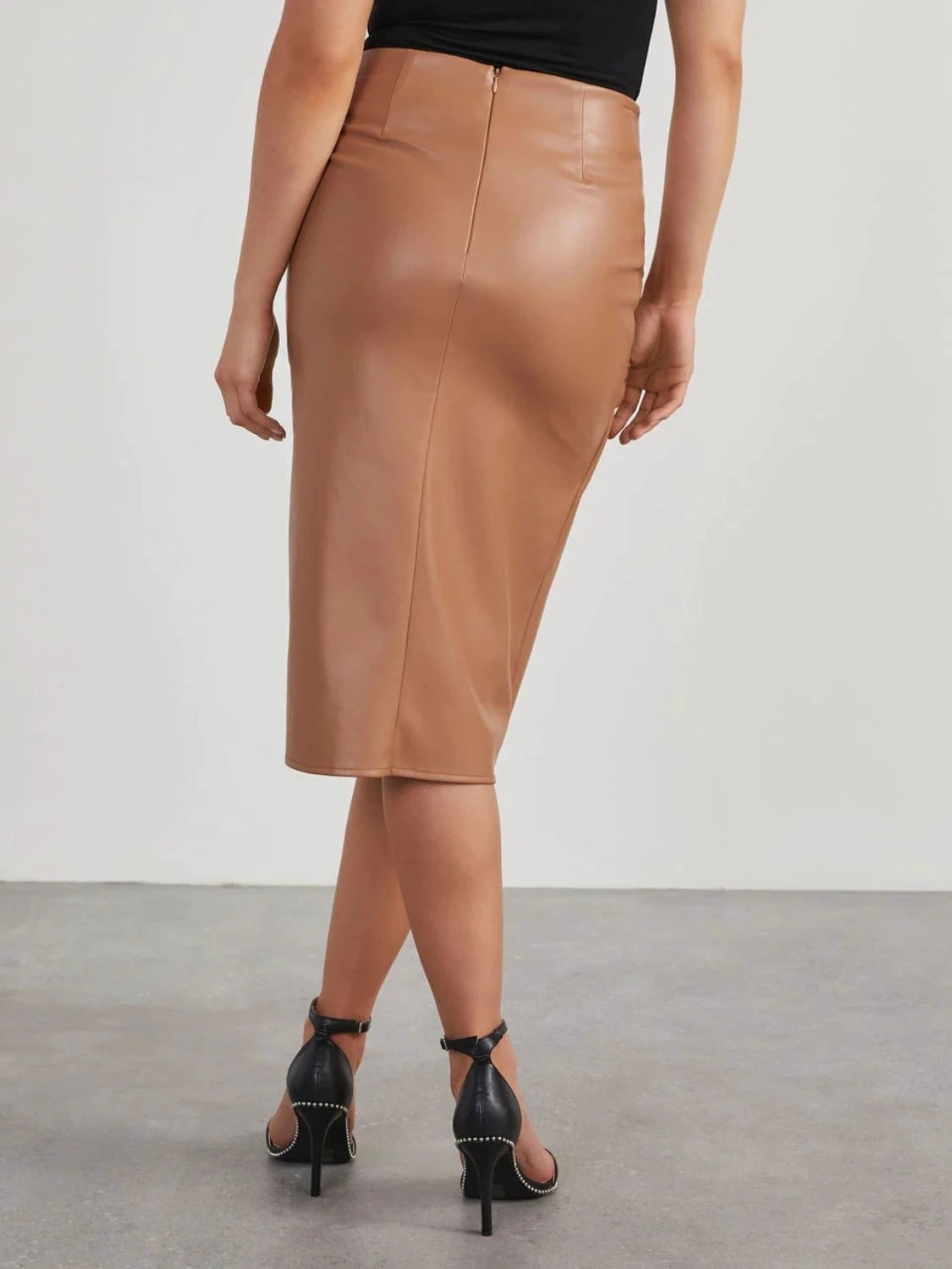 Twist Detail High Waist Skirt by Lady Ros