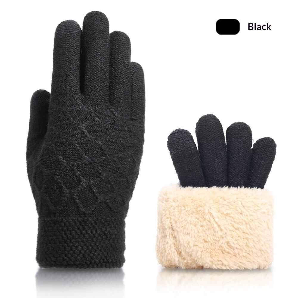 Fall And Winter Touchscreen Gloves For Men With Fleece Lining by GJG Denim