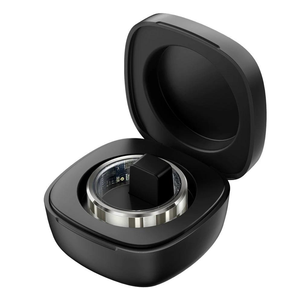 R9 Smart Ring With Charging Bin Heart Rate Blood Pressure Blood Oxygen Sleep Health Monitoring by GJG Denim