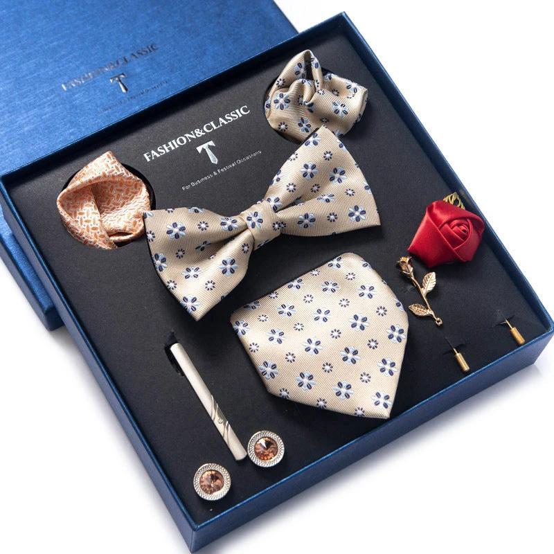 Men's 8-piece Tie Set by GJG Denim