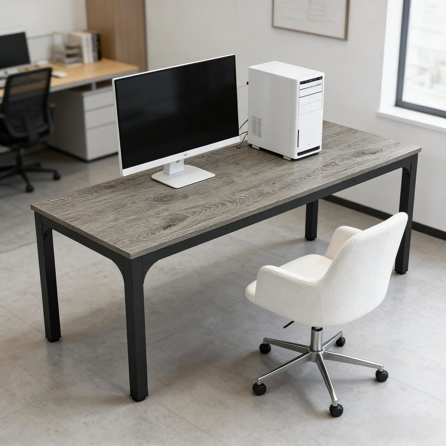 Computer Desk, Executive Desk, Rectangle Office Desk by GJG Denim