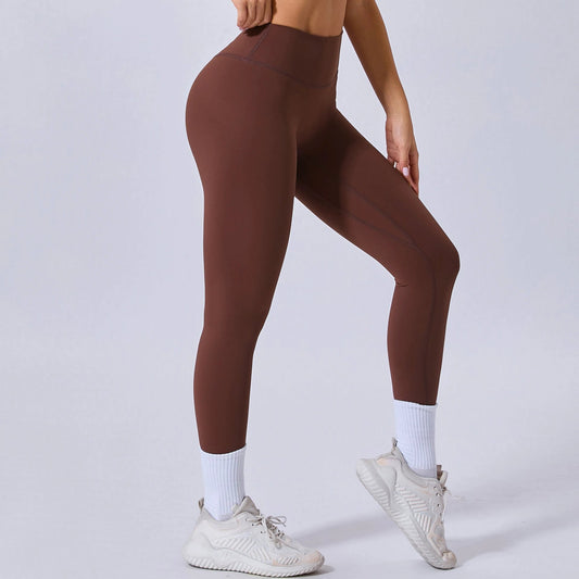 Running Nude Feel Quick-drying Fitness Pants Breathable Outer Wear Tight by GJG Denim