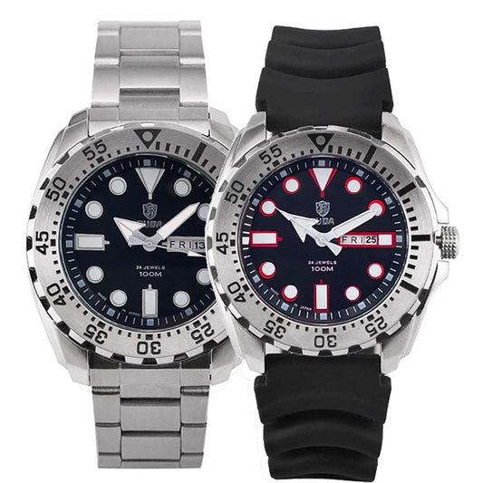 Men's Waterproof Luminous Quartz Movement Business Watch by GJG Denim