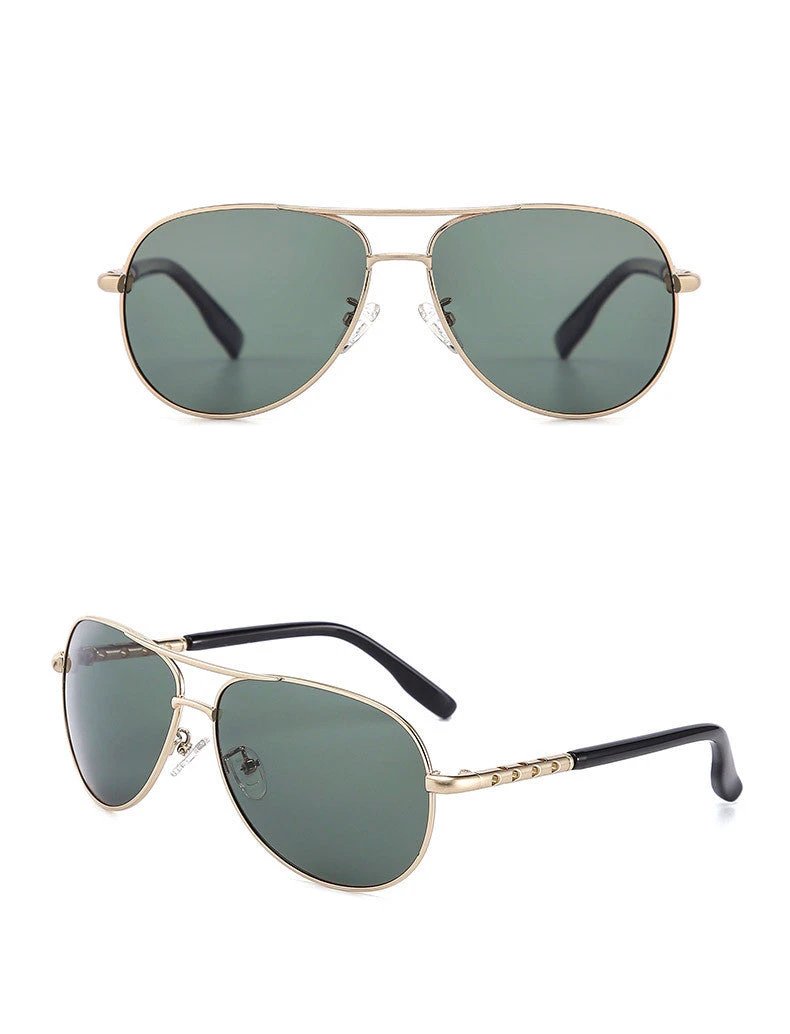 Retro metal polarized sunglasses by GJG Denim