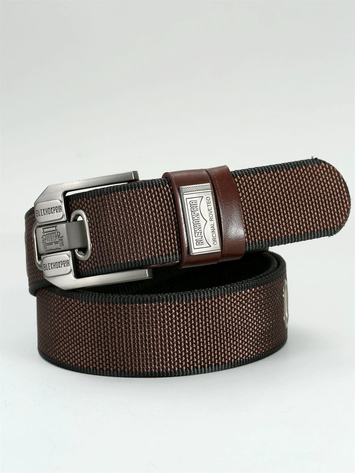 Men's Pin Buckle Casual Retro Canvas Belts by GJG Denim