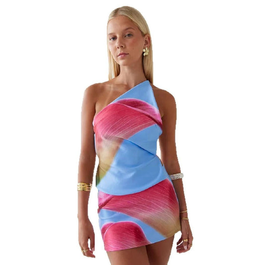 Fashion Frontline Backless Suit Printing by GJG Denim