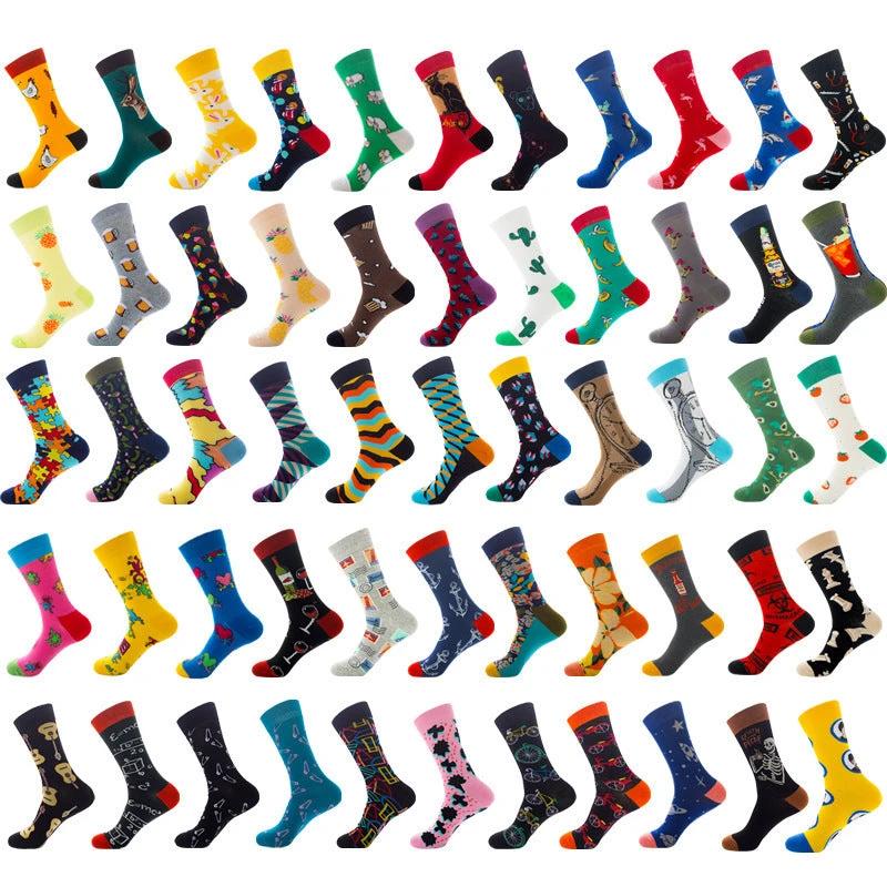 Men's Fun Cotton Socks by GJG Denim