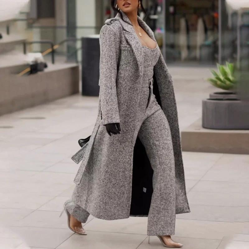 Warm Jacket Long-sleeved Lapel Women's Plush by GJG Denim