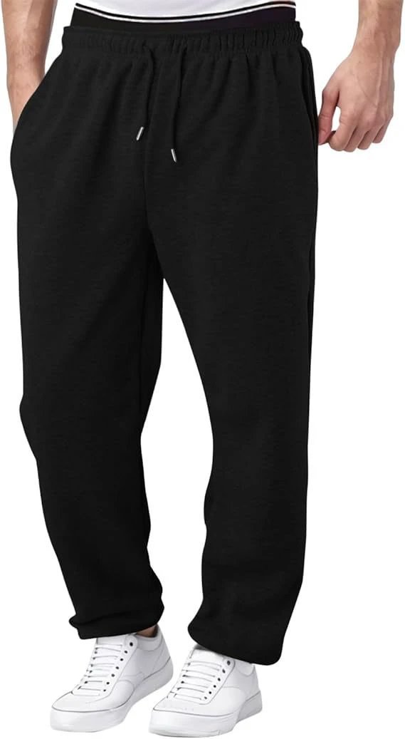 Men's Straight Loose Leisure All-matching Sweatpants by GJG Denim