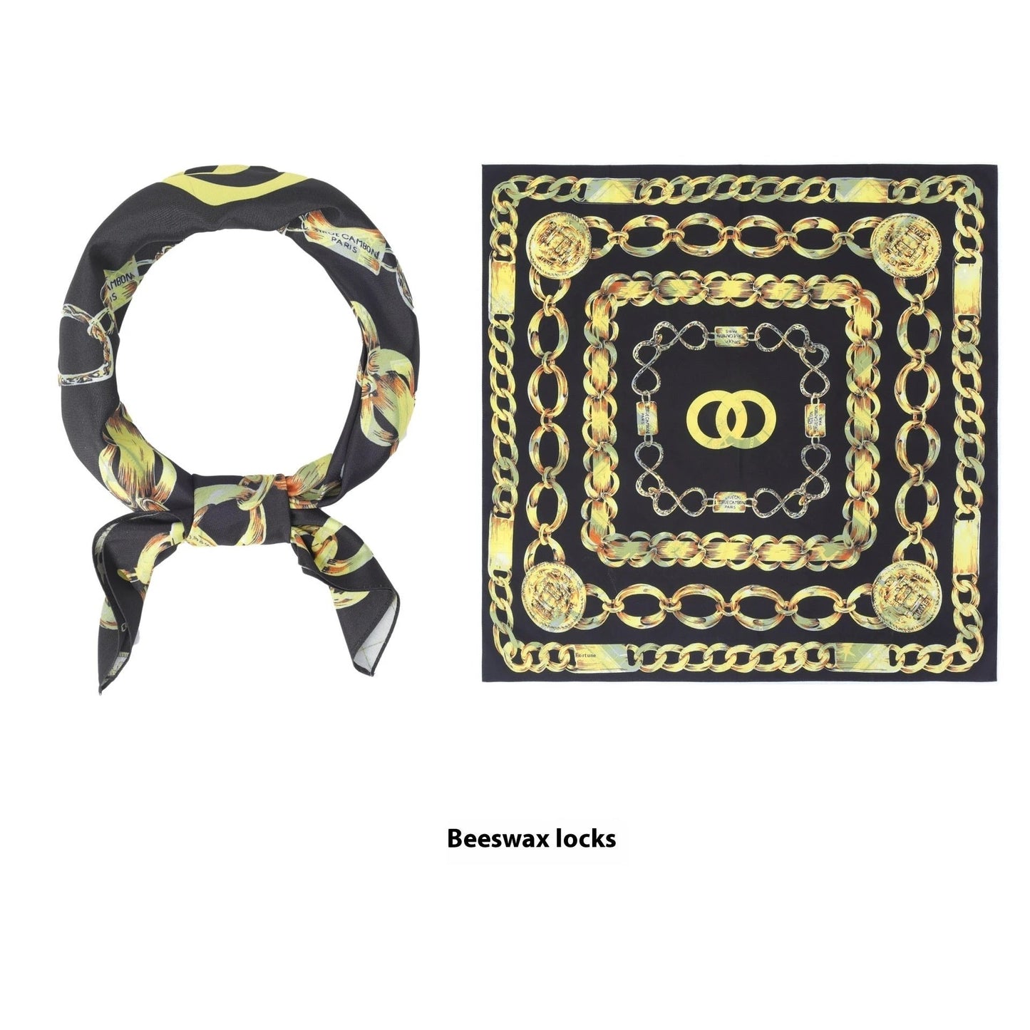 Thin Headcloth Duplex Printing Silk Scarf Square Scarf by GJG Denim