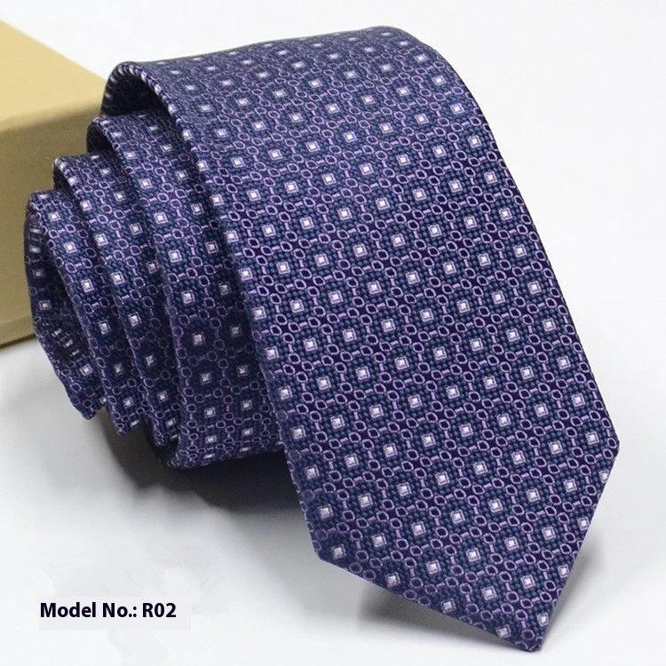 Men's Fashion Exquisite Jacquard Tie by GJG Denim