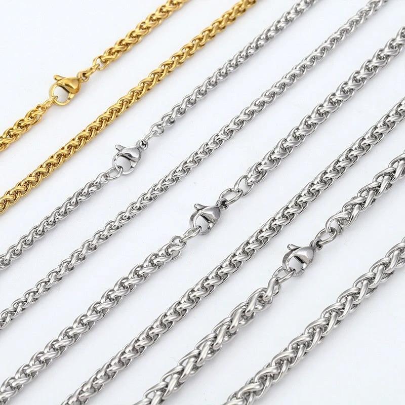 Titanium Steel Dragonbone Chain For Men by GJG Denim