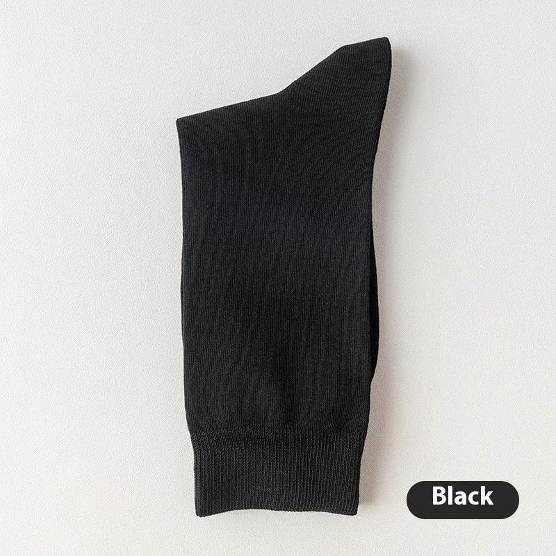 Men's Mid-calf Pure Cotton Business Socks by GJG Denim