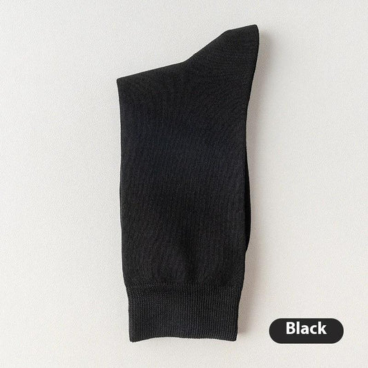 Men's Mid-calf Pure Cotton Business Socks by GJG Denim
