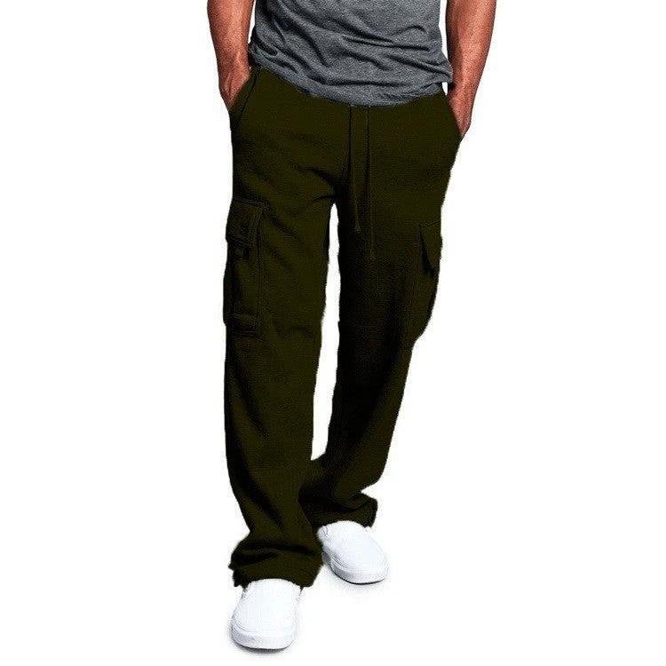 Men's Casual Multi Pocket Cargo Sweatpants by GJG Denim