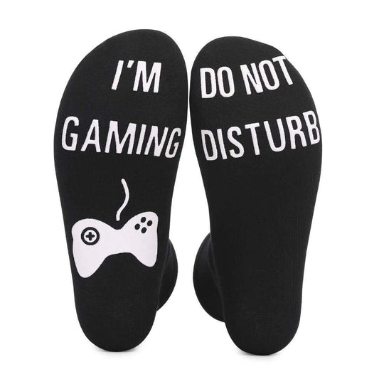 Men's Pure Cotton "I'm Gaming Do Not Disturb" Socks by GJG Denim