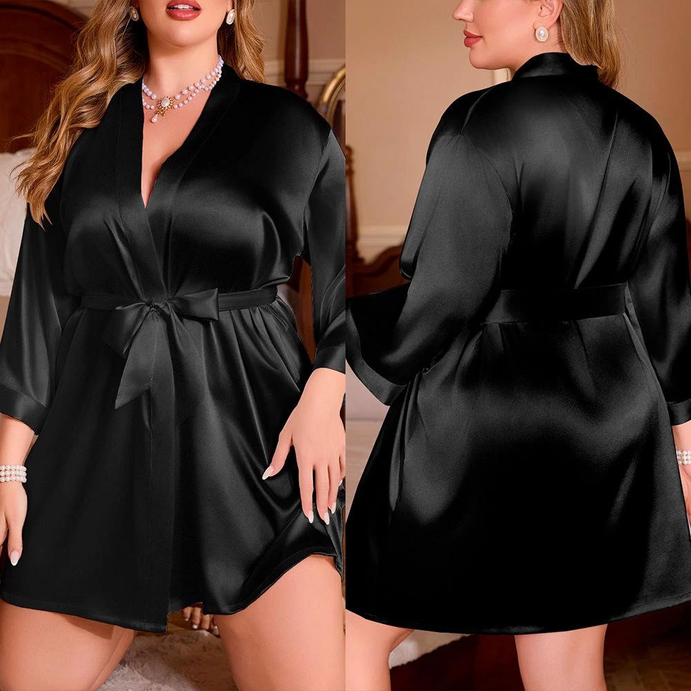 Women's Plus Size Night-robe Loose And Comfortable by GJG Denim