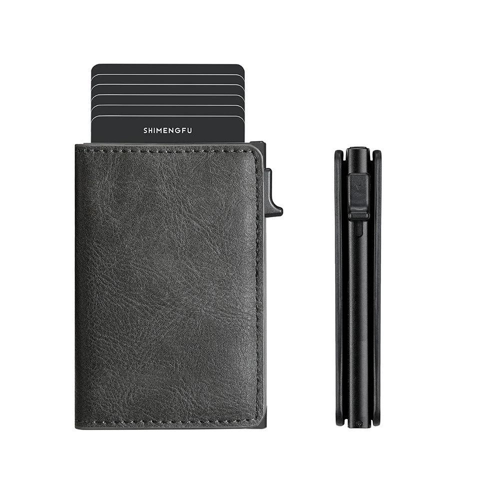 Pop-up Aluminum Alloy Card Package Wallet For Men by GJG Denim