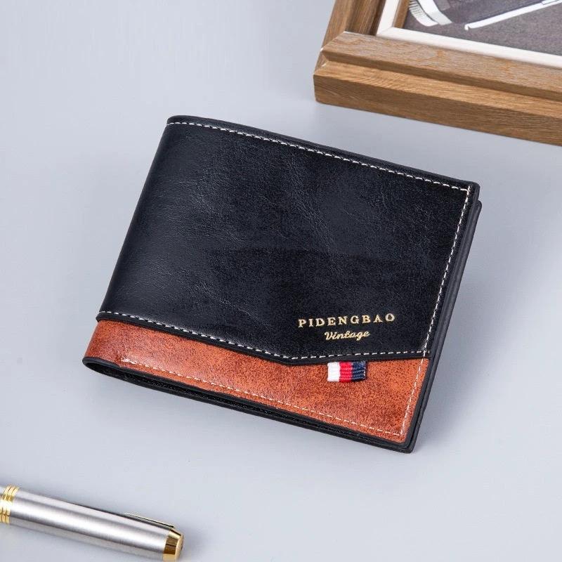 Two-fold Thin Retro Fashion Wallet For Men by GJG Denim