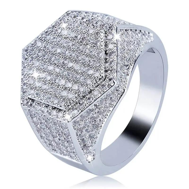 Men's Micro Pave CZ Silver Ring by GJG Denim