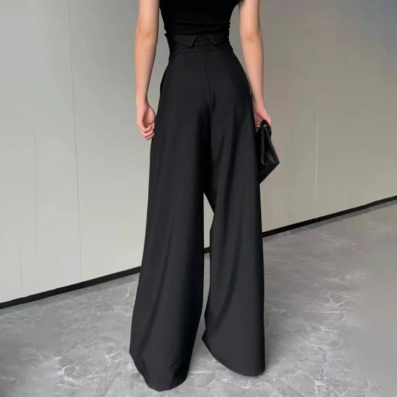 Fashion Drooping Wide-leg Pants Women by GJG Denim