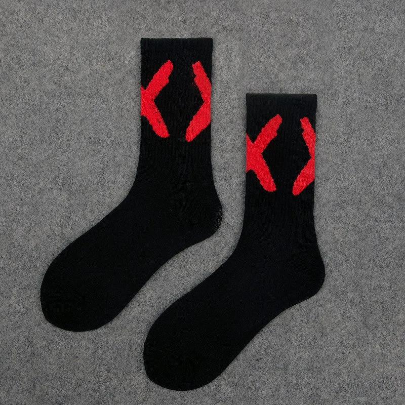 Men's "X" Trendy Socks by GJG Denim