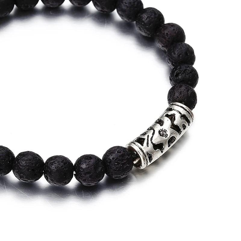 Classic Acrylic Beaded Bracelets For Men by GJG Denim