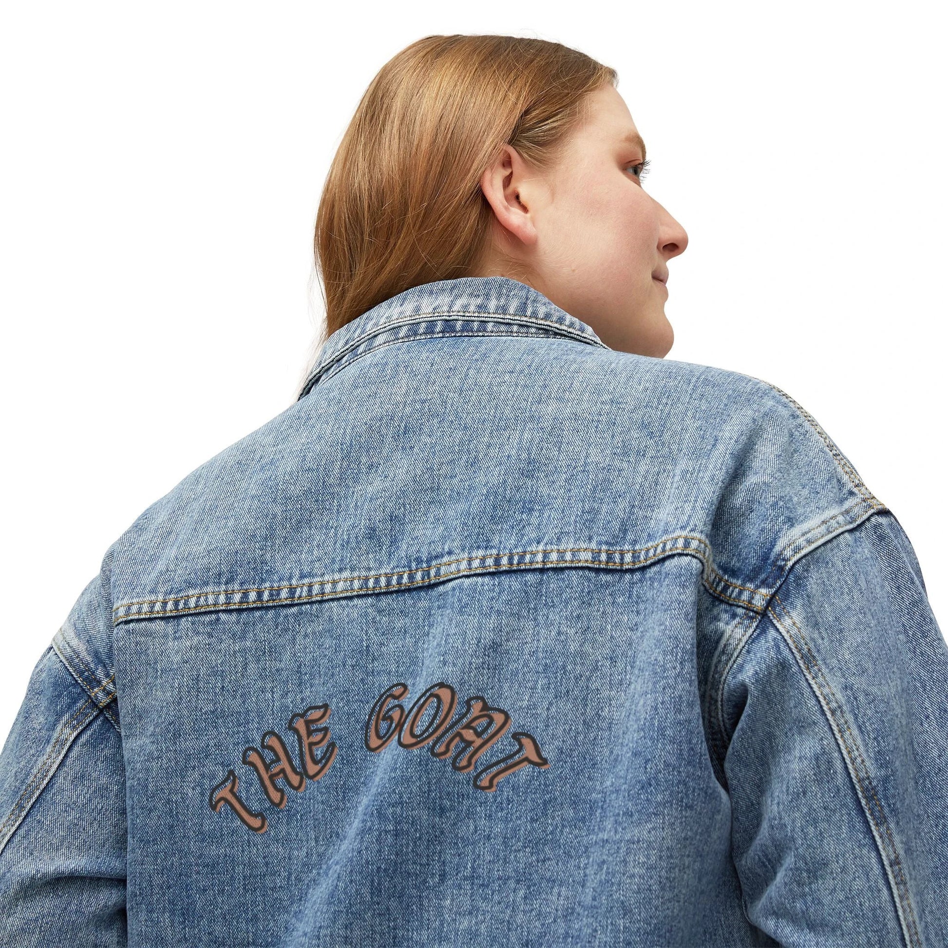The GOAT Women's Denim Jacket - Stylish & Timeless Casual Wear by Printify