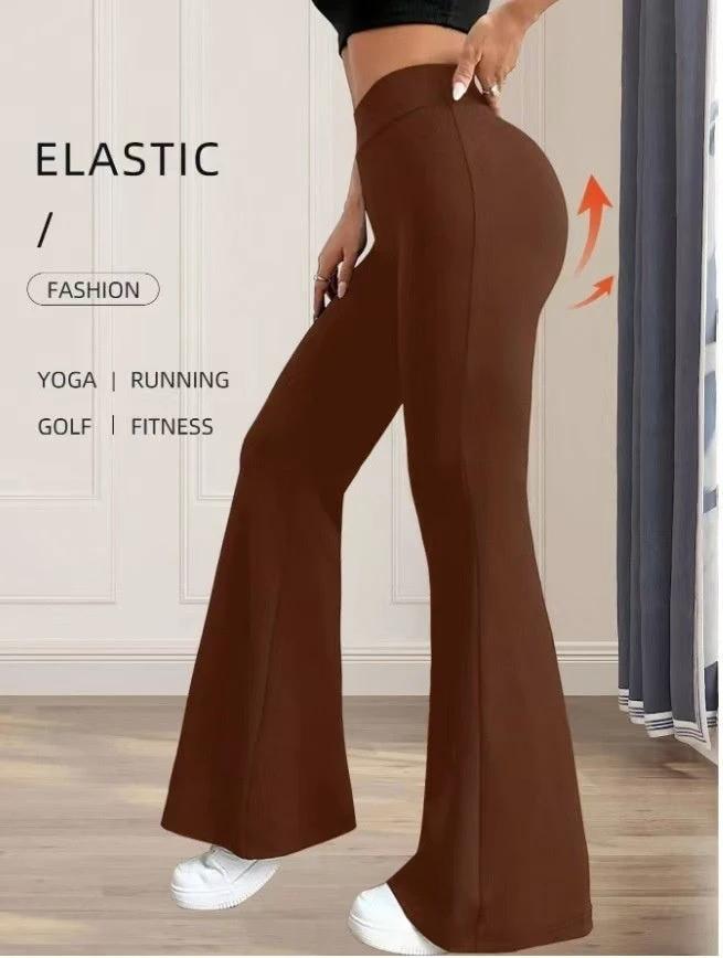 Women's High-Waisted Loose Floor-Length Casual Pants by GJG Denim