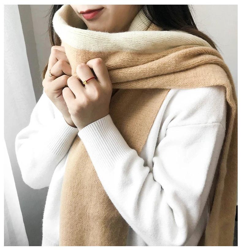 Men's Cashmere Color Matching Scarf by GJG Denim