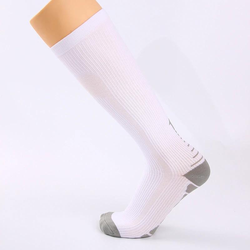 Men's Sports Multi-color Gradient Long Tube Compression Socks by GJG Denim