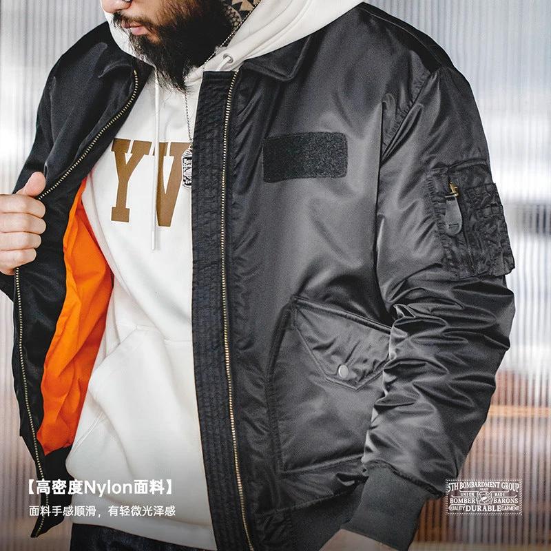 Retro Cotton Padded Pilot Coat by GJG Denim