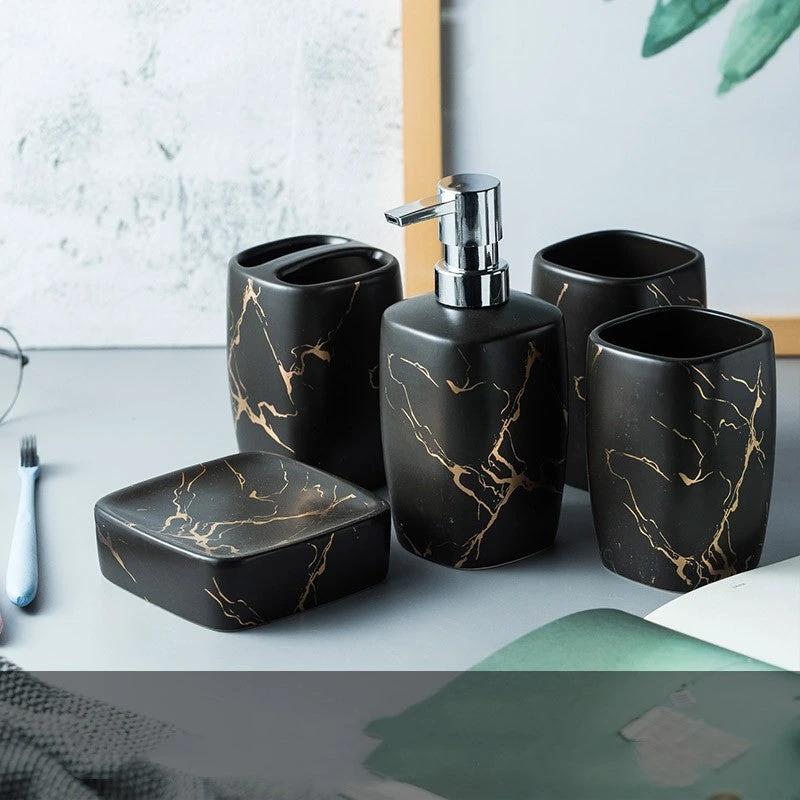Bathroom Set 4-6 Pieces by GJG Denim