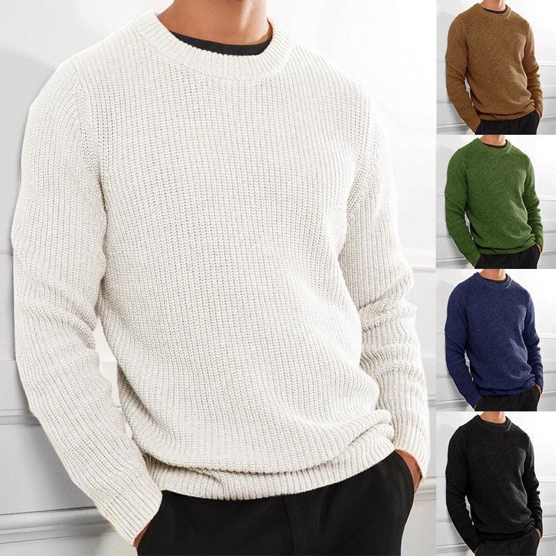 New Men's Casual Knitted Sweater Long Sleeve by GJG Denim