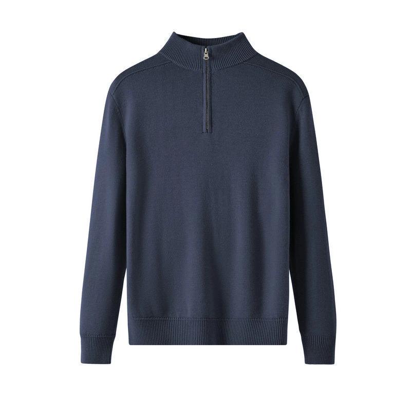 Men's Casual Thickened Wool Base Sweater by GJG Denim