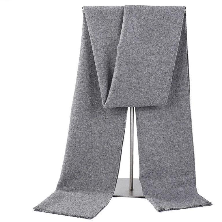 Men's Fashionable All-matching Pure Color Warm Keeping Scarf by GJG Denim