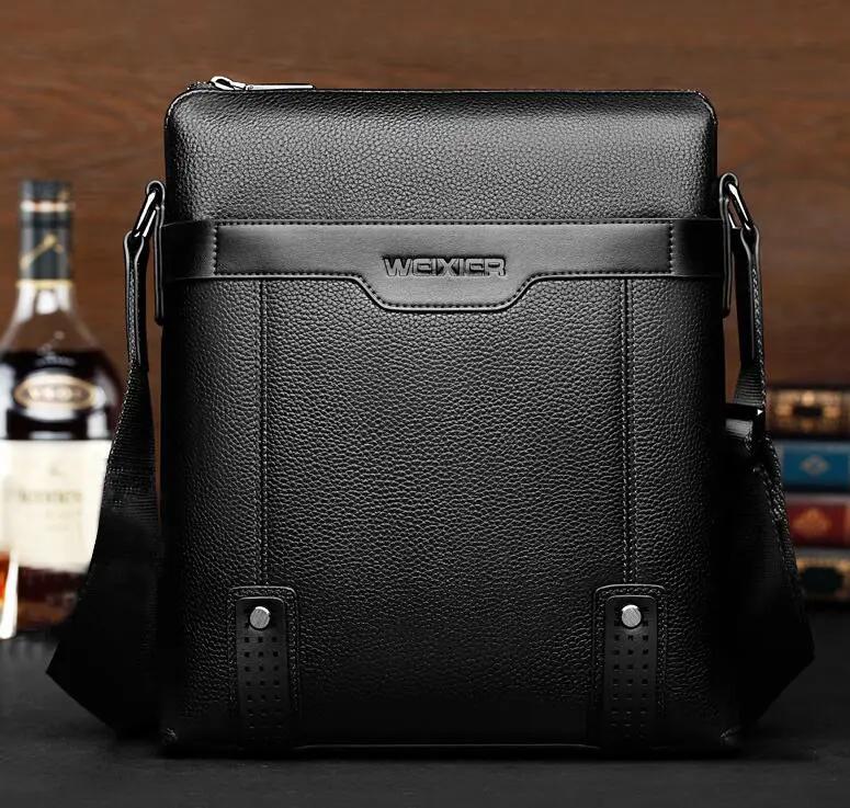Fashion PU Leather Messenger Bag For Men by GJG Denim