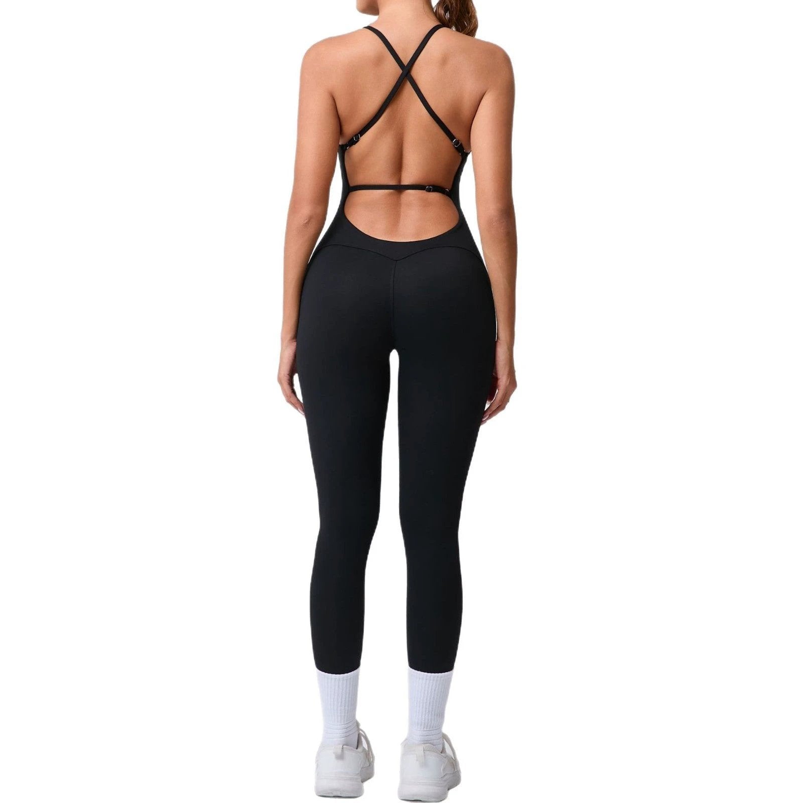 Sports Workout Clothes Tight Yoga Jumpsuit by GJG Denim