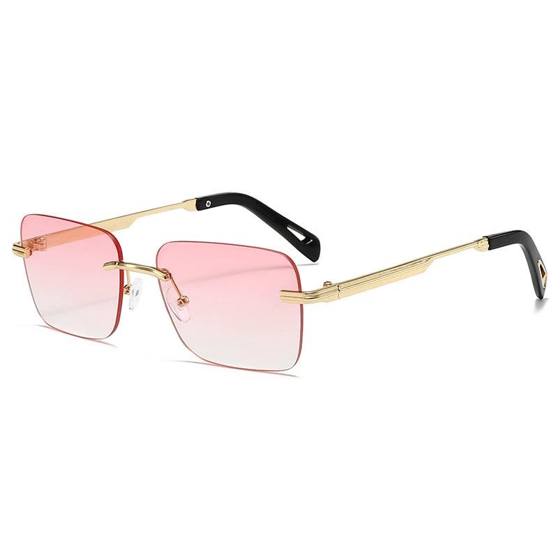 Hollow-out Square Sunglasses For Men by GJG Denim