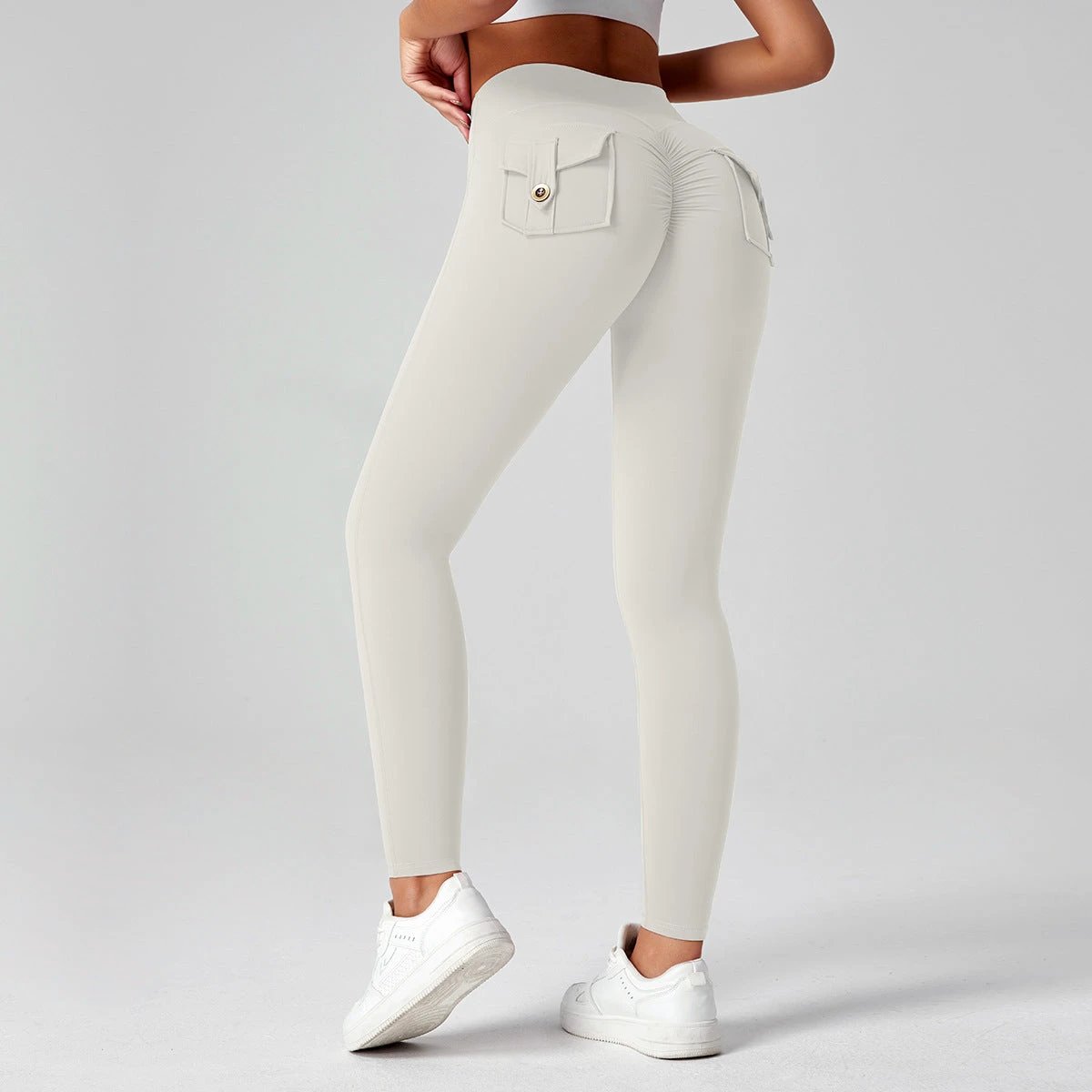 Fitness Yoga Pants For Women High-waisted Butt-lifting Stretchy Form-fitting Workout Tights by GJG Denim