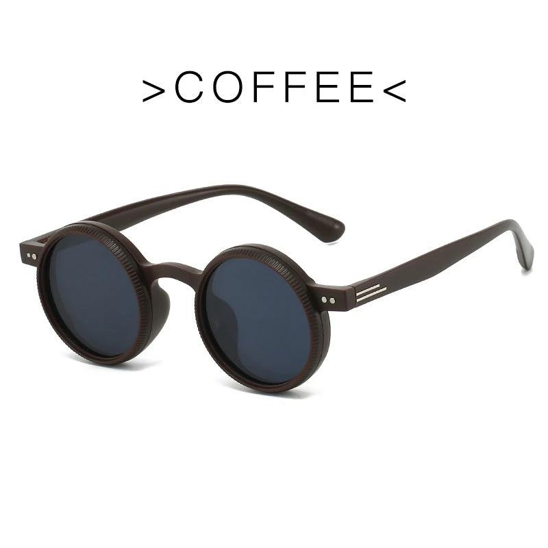 Adjustable Zoom Round Frame Polarized Sunglasses For Men by GJG Denim