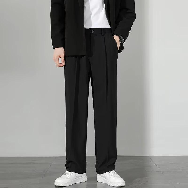 Men's Slim Fit Business Casual Thin Pants by GJG Denim