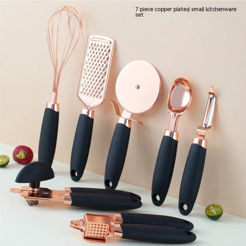 Kitchen Household Peeler Gadget Copper Plating Set by GJG Denim