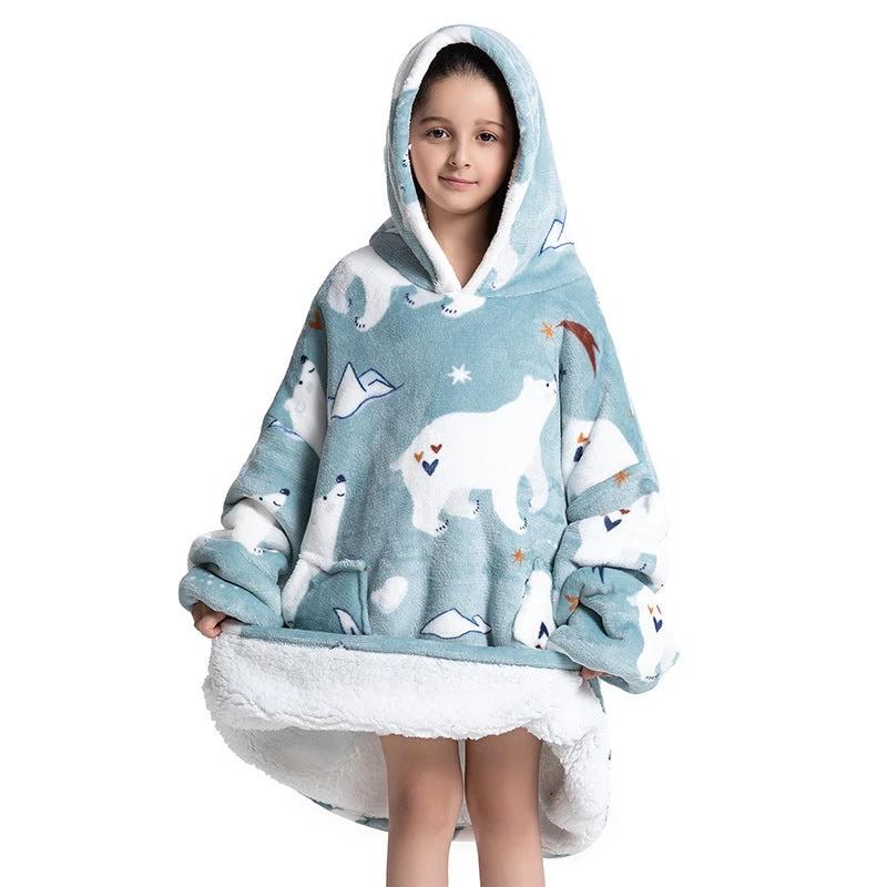 Composite Children's Flannel Lambswool Home Pajamas by GJG Denim