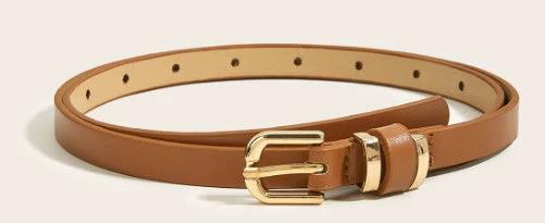 Retro Thin All-match Pin Buckle Small Belt by GJG Denim