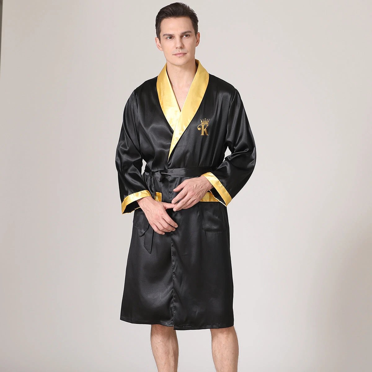 Men's Summer Silk Robe by GJG Denim
