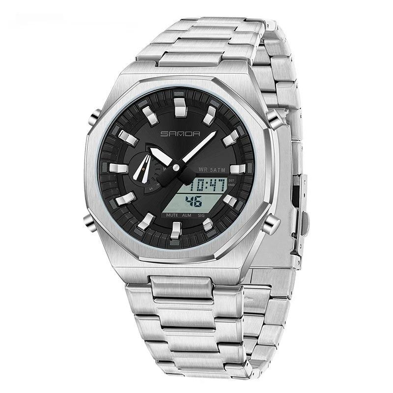 Dual-display Multi-function Men's Watch by GJG Denim