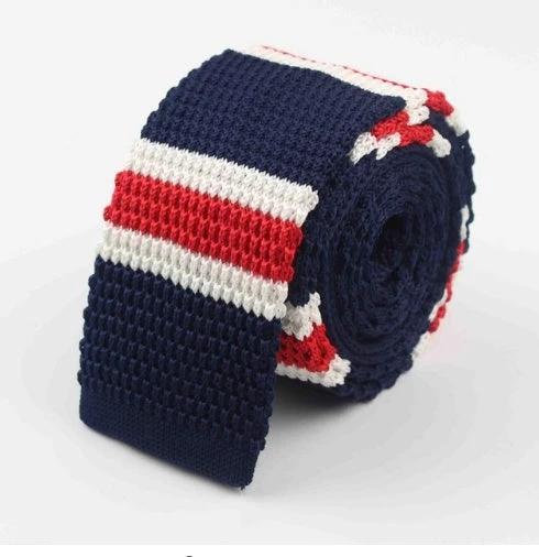 Men's Knitted Leisure Striped Ties by GJG Denim