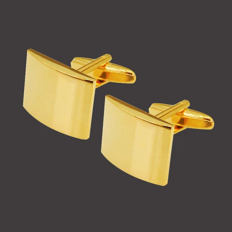 Copper Black Golden And Silver Laser Metal Cufflinks For Men by GJG Denim